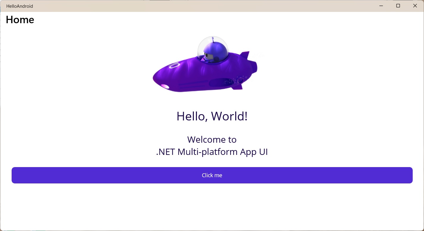 First Android UI on Emulator